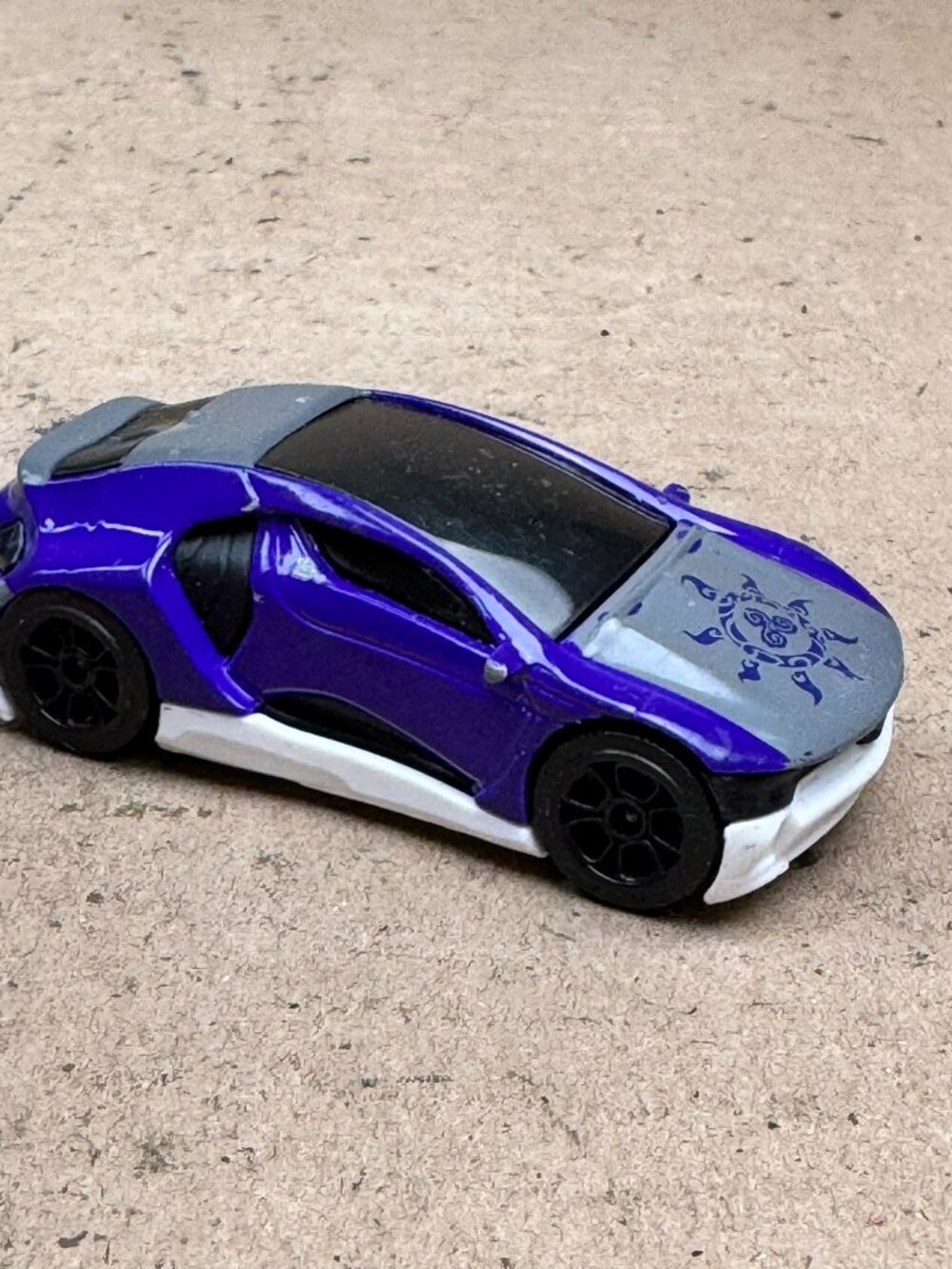 Majorette 1:64 Concept Car Purple White Ref 550 Diecast Toy Vehicle